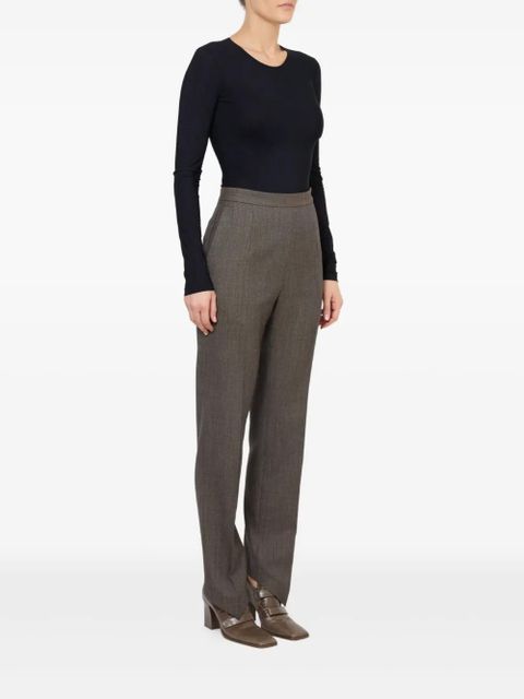 MM6 Maison Margiela virgin-wool trousers - Brown