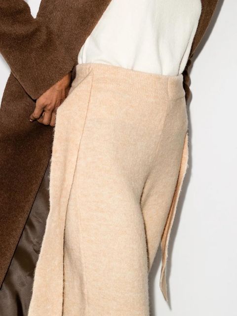 Nanushka tied waist knit trousers - Neutrals