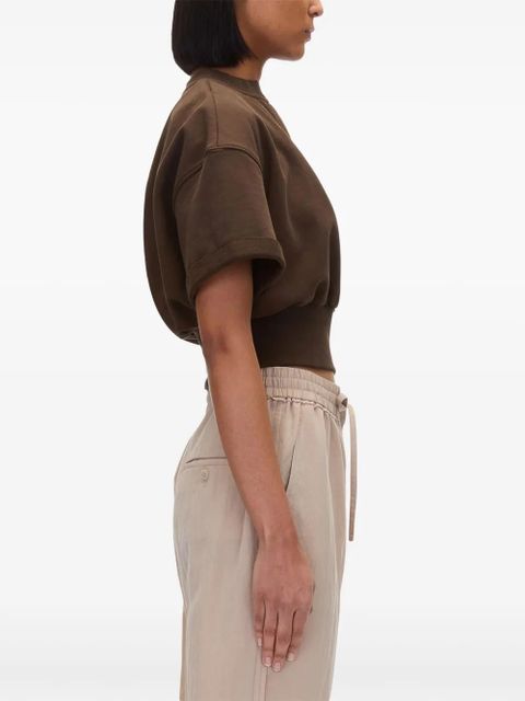 3.1 Phillip Lim V-neck cotton T-shirt - Brown