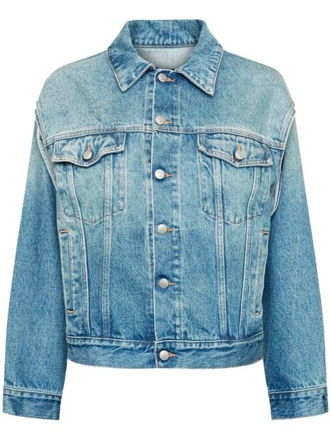 MM6 Maison Margiela single-stitch denim jacket - Blue - zdjęcie produktu nr 1