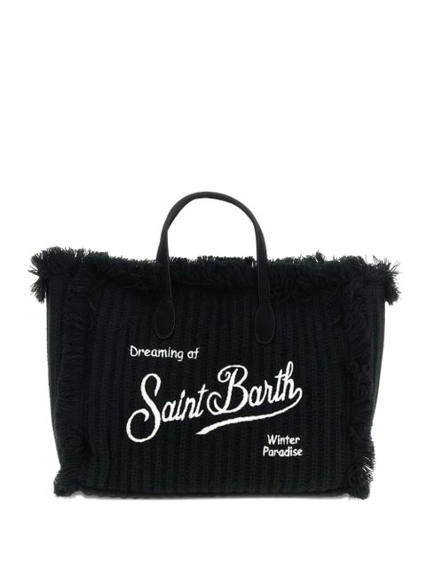 MC2 Saint Barth Colette fringed wool tote bag - Black - zdjęcie produktu nr 1