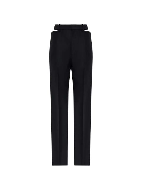 Jil Sander cut-out wool trousers - Black - zdjęcie produktu nr 1
