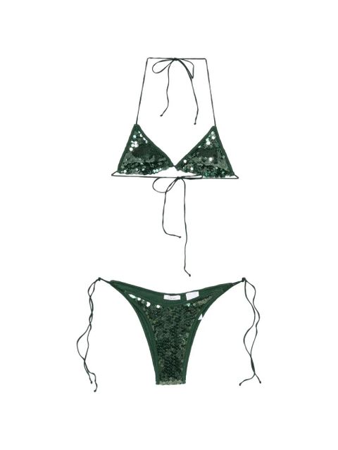Oséree Marylin sequinned bikini - Green - zdjęcie produktu nr 1
