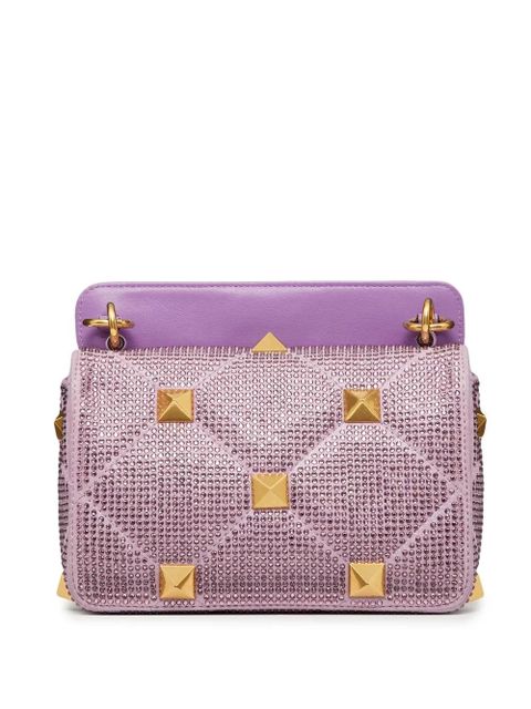 Valentino Garavani small Roman Stud embellished shoulder bag - Purple - zdjęcie produktu nr 2