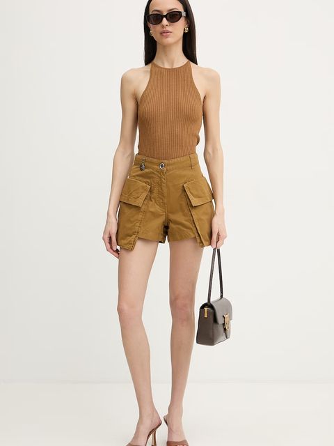 Pinko szorty cargo damskie bawełniane - zdjęcie produktu nr 1