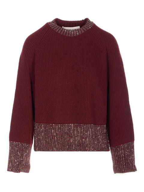 Golden Goose embelished knit sweater - Red - zdjęcie produktu nr 1