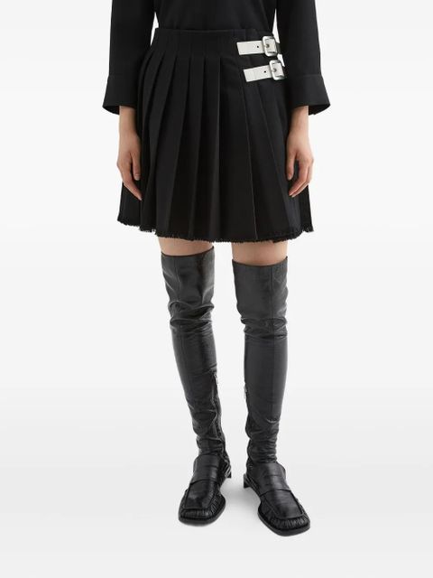 Jil Sander wool mini skirt - Black