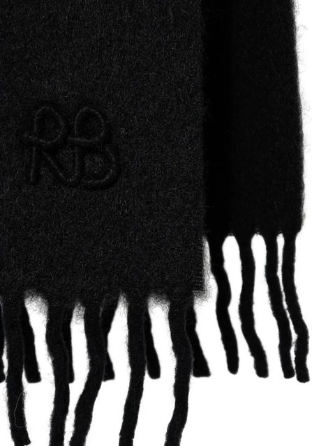 Ruslan Baginskiy logo-embroidered scarf - Black - zdjęcie produktu nr 2