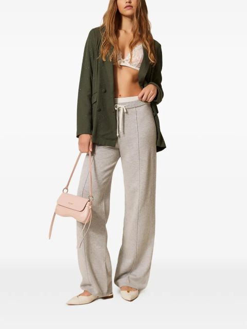 TWINSET drawstring knit trousers - Grey - zdjęcie produktu nr 2