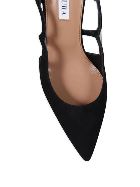 Aquazzura slingback cut-out pumps - Black
