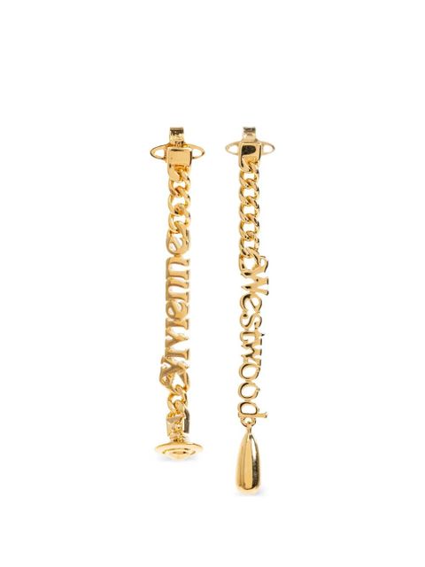 Vivienne Westwood chain drop earrings - Gold - zdjęcie produktu nr 1
