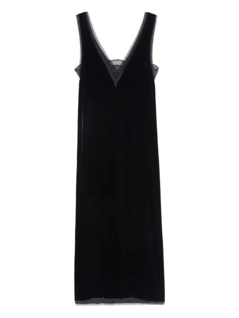 Zadig&Voltaire lace-trimmed slip midi dress - Black - zdjęcie produktu nr 1