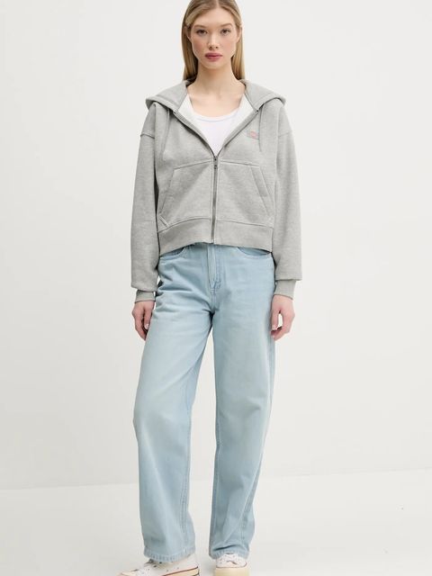 Dickies bluza damska kolor szary z kapturem melanżowa DK0A4Y1ZHG01