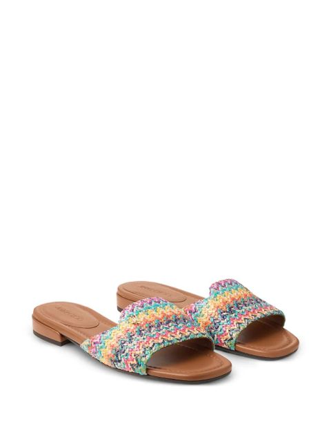 Jimmy Choo Dina woven flat sandals - Multicolour - zdjęcie produktu nr 2