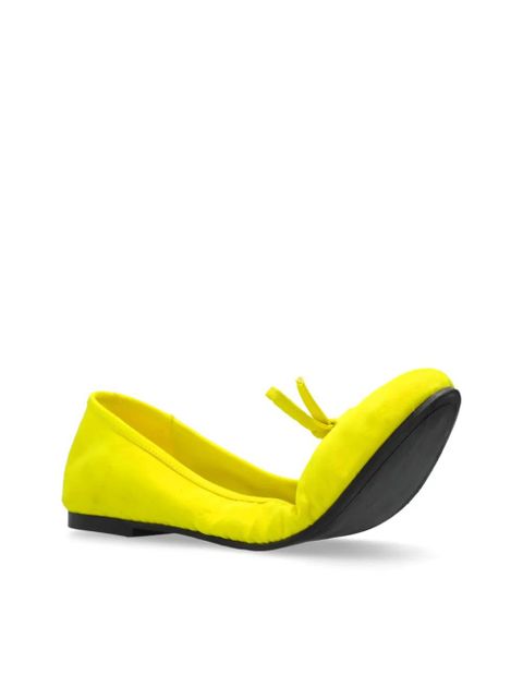 Balenciaga bow-detailing ballerina shoes - Yellow