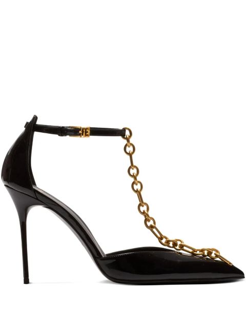 Balmain 95mm Sync leather pumps - Black - zdjęcie produktu nr 1