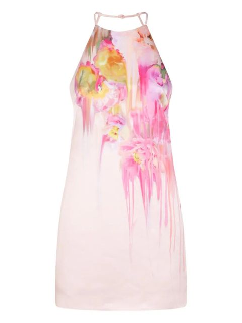 Blumarine floral-print mini dress - Pink - zdjęcie produktu nr 1