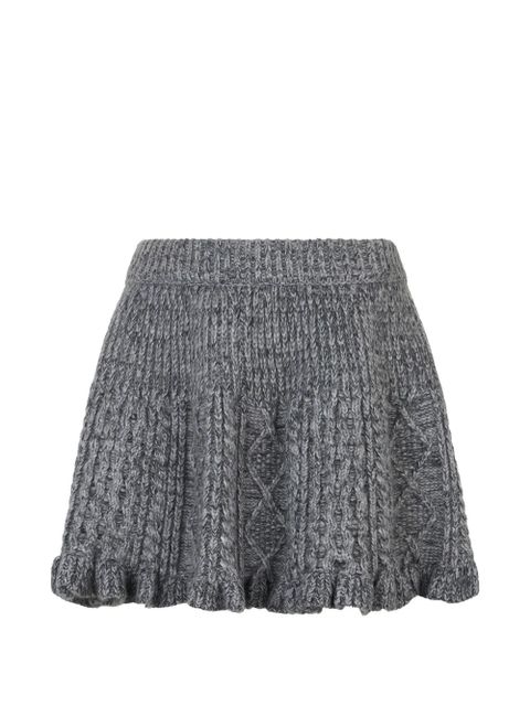 Valentino Garavani ruffled midi skirt - Grey - zdjęcie produktu nr 1