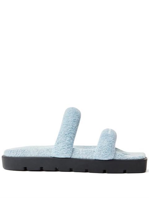 Alexander Wang Jay flatform denim sandals - Blue - zdjęcie produktu nr 1