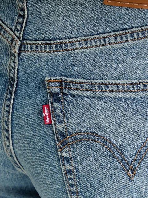 Levi's jeansy RIBCAGE STRAIGHT ANKLE damskie high waist