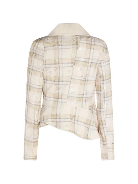 Vivienne Westwood plaid buttoned blazer - Neutrals - zdjęcie produktu nr 2