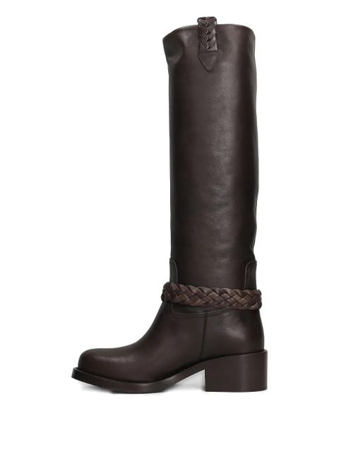 ZIMMERMANN Helix braided buckle boots - Brown