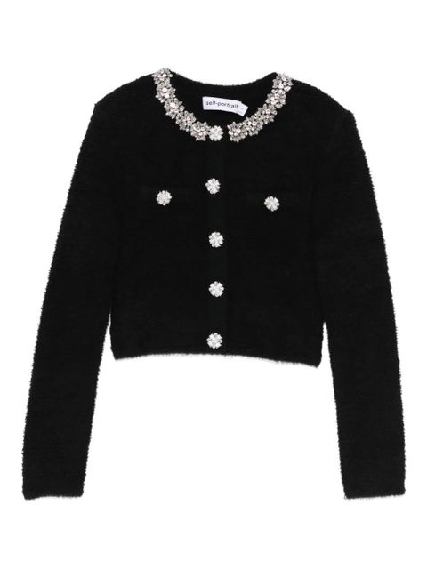 Self-Portrait embellished-button jacket - Black - zdjęcie produktu nr 1