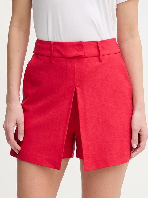 Simona Corsellini spódnicospodnie damskie kolor czerwony gładkie high waist P25CPPG002