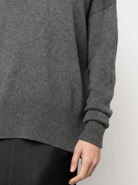 Jil Sander crew neck cashmere jumper - Grey