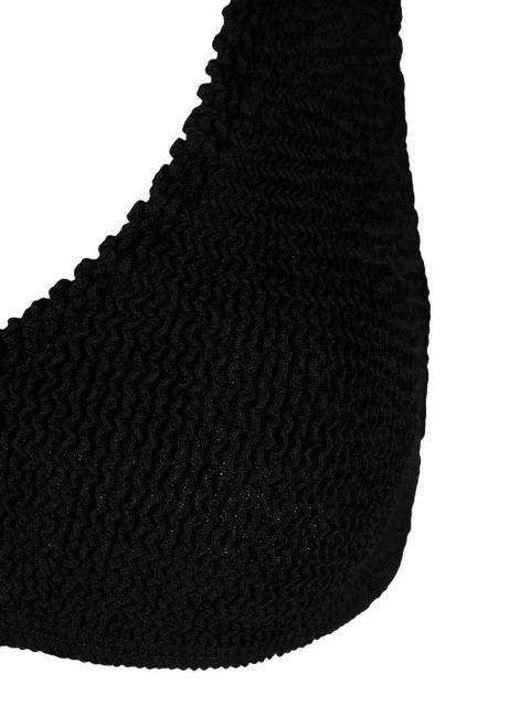 Bond-eye Scout crinkled bikini top - Black