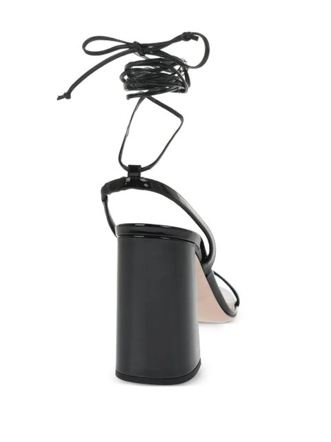 Miu Miu 105mm leather sandals - Black