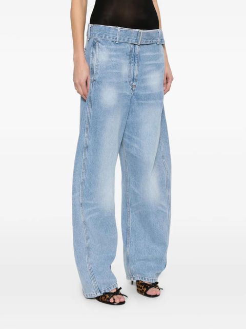 Magda Butrym belted jeans - Blue