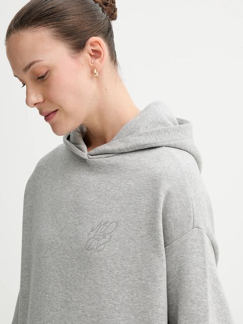 Marc O'Polo bluza damska kolor szary z kapturem melanżowa 5000007272