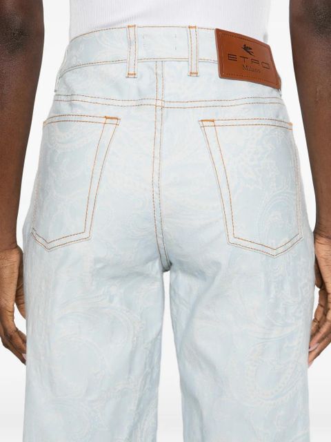 ETRO floral trousers - Blue