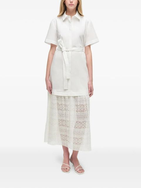 Simkhai Jenner belted midi shirt dress - White - zdjęcie produktu nr 2