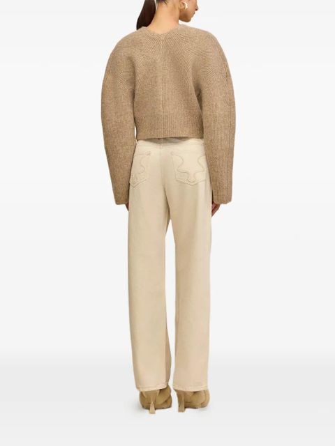 Cult Gaia Mayalu cropped cardigan - Neutrals