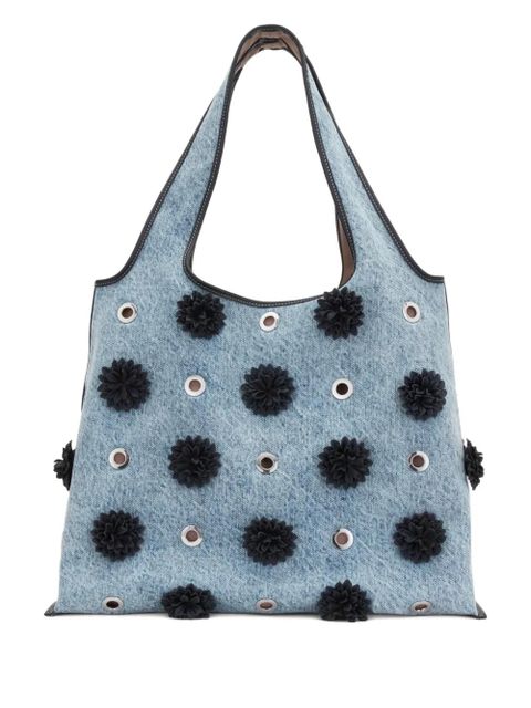 3.1 Phillip Lim pom-pom eyelet tote bag - Blue - zdjęcie produktu nr 1