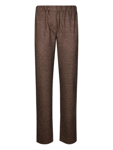 Weekend Max Mara elasticated-waistband straight trousers - Brown - zdjęcie produktu nr 1