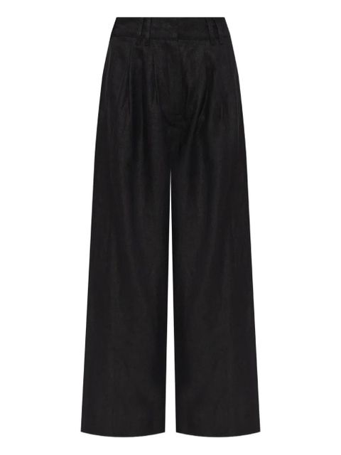 Posse pleated palazzo pants - Black - zdjęcie produktu nr 1