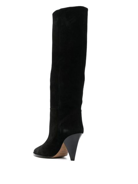 ISABEL MARANT Ririo 90mm suede boots - Black