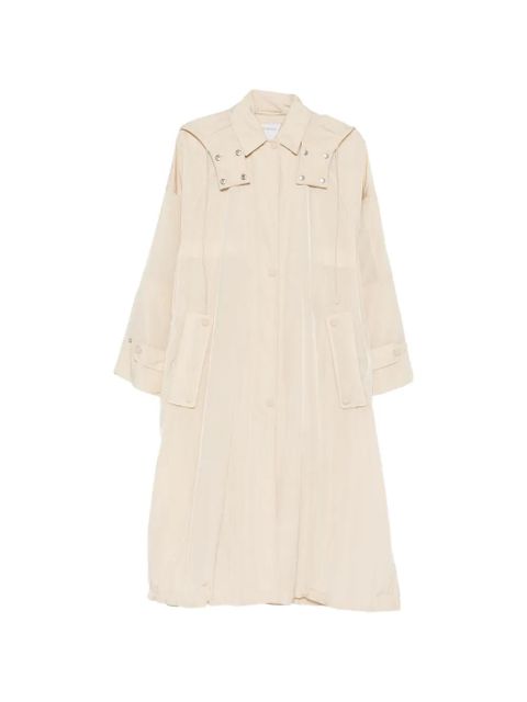 Sportmax buttoned hooded coat - Neutrals - zdjęcie produktu nr 1