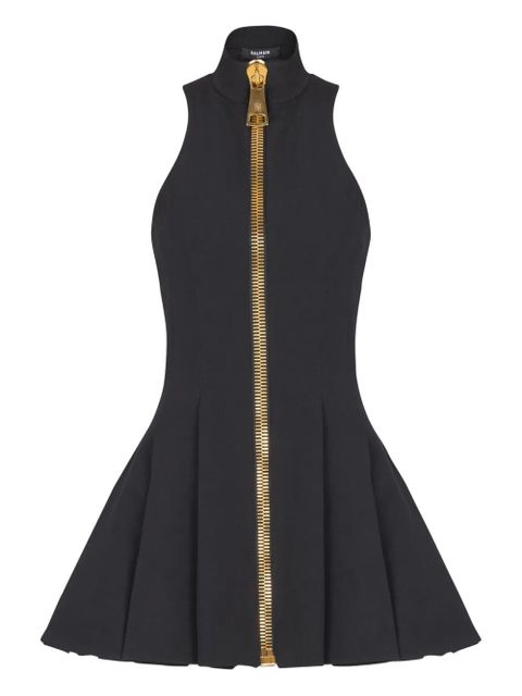 Balmain zip-up mini dress - Black - zdjęcie produktu nr 1