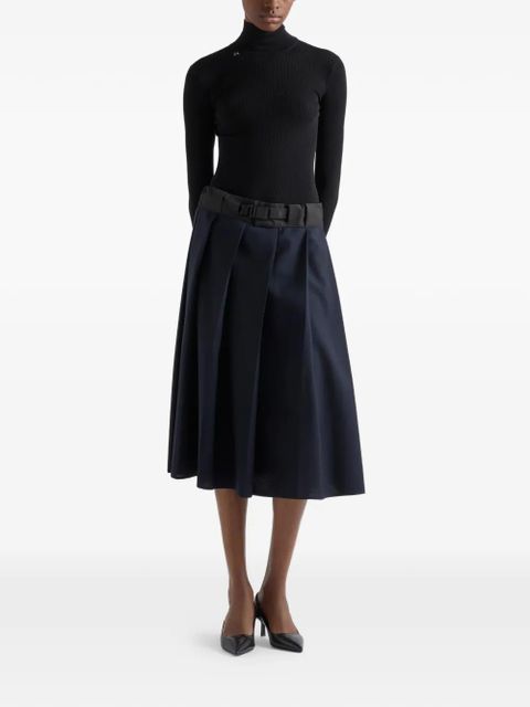 Prada ribbed logo turtleneck sweater - Black - zdjęcie produktu nr 2