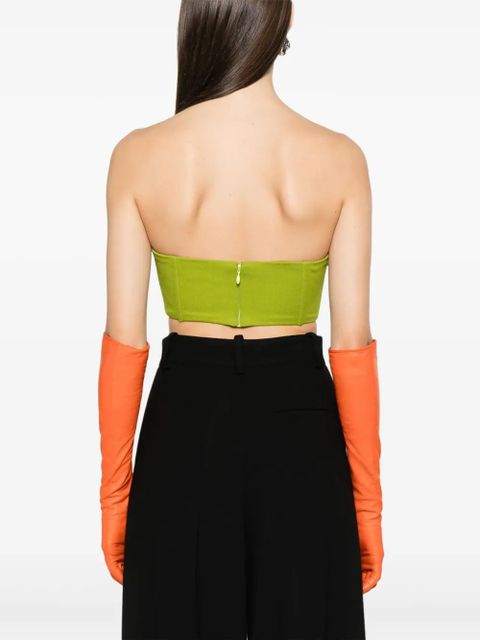 Jean Paul Gaultier conical-cup crop top - Green