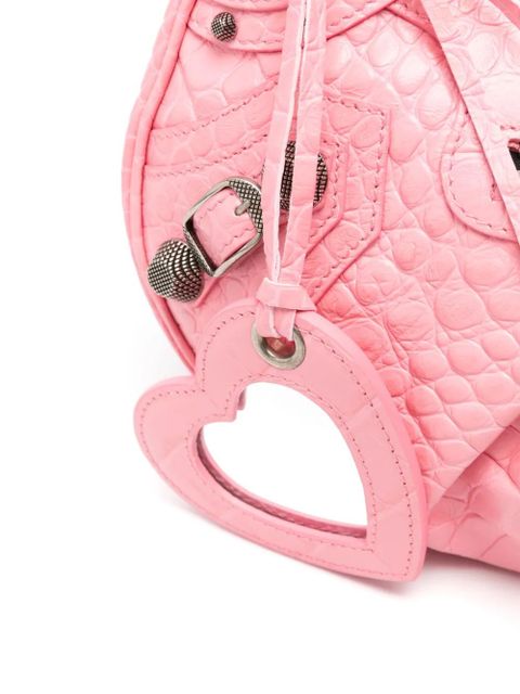 Balenciaga Le Cagole S leather shoulder bag - Pink - zdjęcie produktu nr 2