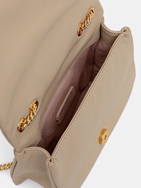 Coccinelle torebka skórzana DULSE kolor beżowy E5.SS5.52.01.01