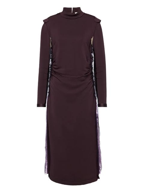 Maison Margiela gathered midi dress - Brown - zdjęcie produktu nr 1