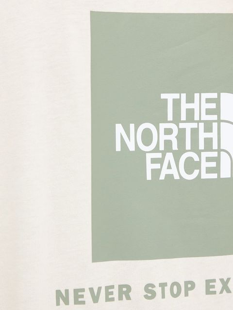 The North Face t-shirt bawełniany damski kolor beżowy NF0A87NKEBE1