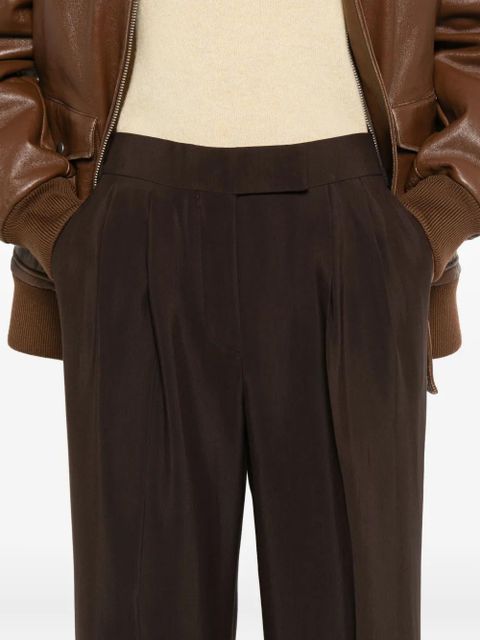 TOM FORD pleated side-adjusters trousers - Brown