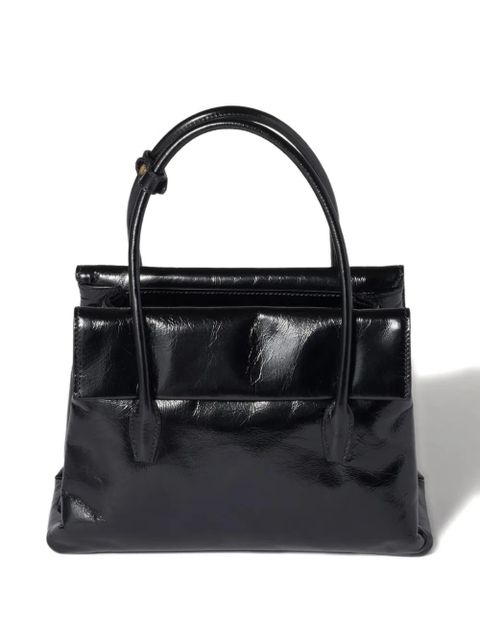 Miu Miu Solitaire leather tote bag - Black